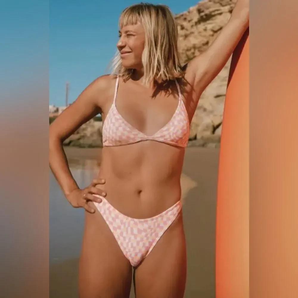 Billabong island song Ceci triangle multicolor bikini top